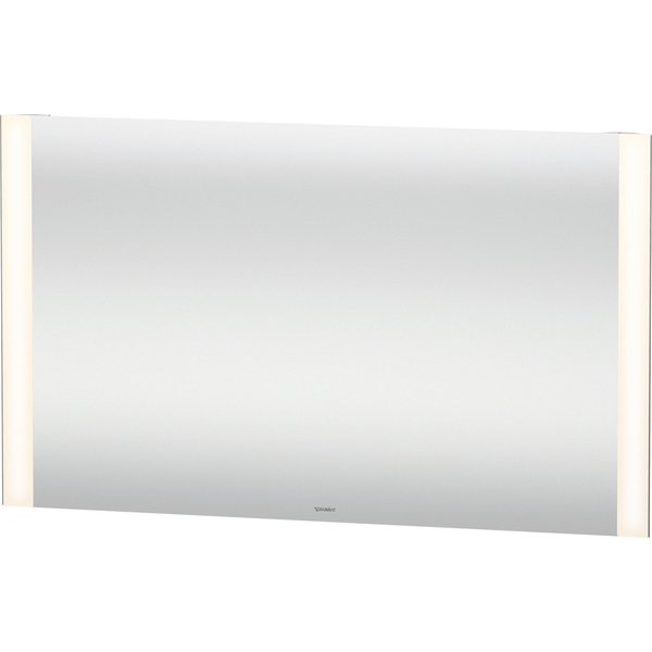 Duravit Light & Mirror Mirror, 47 1/4 X1 3/8 X27 1/2  White Matt, Light Fields, Square, Switch & External LM7868000006000